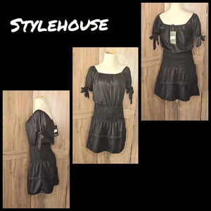 Minimalist whimsigoth Black Women's Dress